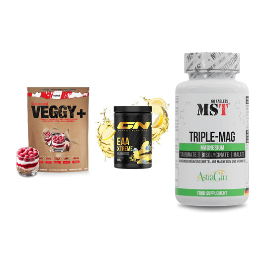 Pflanzliches Set: Sinob VEGGY + GN EAA Xtreme + MST Tripple Mag – alle enthaltenen Artikel
