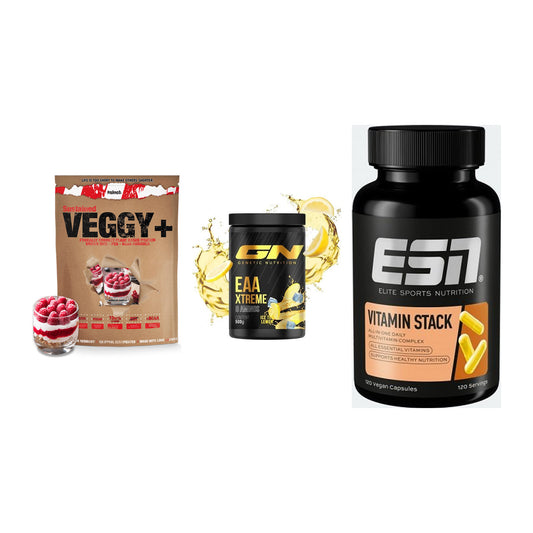 Pflanzliches Set: Sinob VEGGY + GN EAA Xtreme + ESN Vitamin – alle enthaltenen Artikel