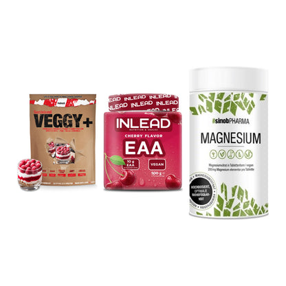 Pflanzliches Set: Sinob VEGGY + INLEAD EAA + Sinob Magnesium – alle enthaltenen Artikel