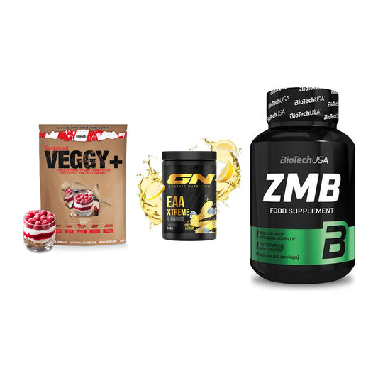 Pflanzliches Set: Sinob VEGGY + GN EAA Xtreme + BioTech ZMB – alle enthaltenen Artikel