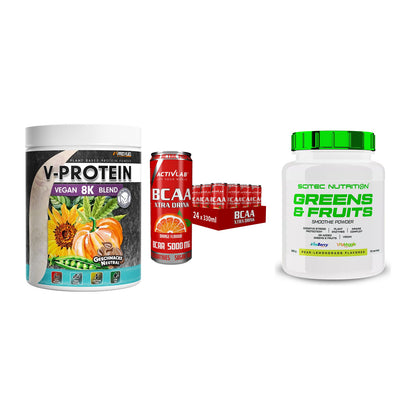 Pflanzliches Set: ProFuel V-Prote + Activlab BCAA + Scitec Greens – alle enthaltenen Artikel