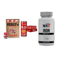 Pflanzliches Set: Sinob VEGGY + Activlab BCAA + MST Iron – alle enthaltenen Artikel