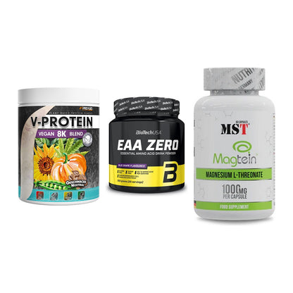 Pflanzliches Set: ProFuel V-Prote + BioTech EAA + MST Magnesium – alle enthaltenen Artikel