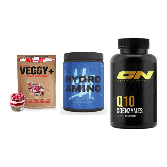 Pflanzliches Set: Sinob VEGGY + Nanosupps Hydro + GN Q10 Health – alle enthaltenen Artikel