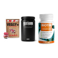 Pflanzliches Set: Sinob VEGGY + Big Zone + ProFuel BIOTIN – alle enthaltenen Artikel