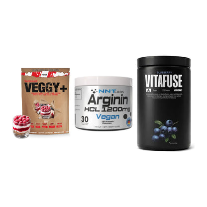 Pflanzliches Set: Sinob VEGGY + NNT Arginin HCL + Big Zone – alle enthaltenen Artikel