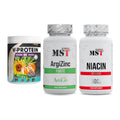 Pflanzliches Set: ProFuel V-Prote + MST ArgiZinc + MST Niacin – alle enthaltenen Artikel