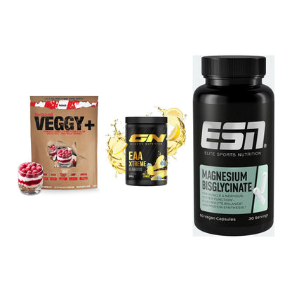 Pflanzliches Set: Sinob VEGGY + GN EAA Xtreme + ESN Magnesium – alle enthaltenen Artikel