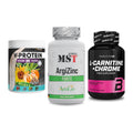 Pflanzliches Set: ProFuel V-Prote + MST ArgiZinc + BioTech L-Carni – alle enthaltenen Artikel