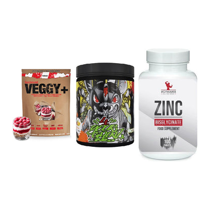Pflanzliches Set: Sinob VEGGY + BPS-Pharma + #GYMJUICE ZINC – alle enthaltenen Artikel