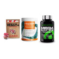 Pflanzliches Set: Sinob VEGGY + ProFuel Glutami + Scitec Mega – alle enthaltenen Artikel