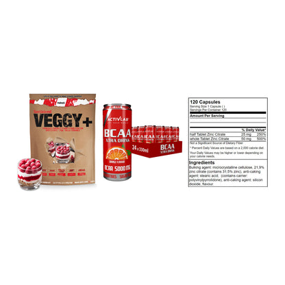 Pflanzliches Set: Sinob VEGGY + Activlab BCAA + GN Zinc Citrate – alle enthaltenen Artikel
