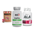 Pflanzliches Set: Sinob VEGGY + MST ArgiZinc + BioTech ALA – alle enthaltenen Artikel