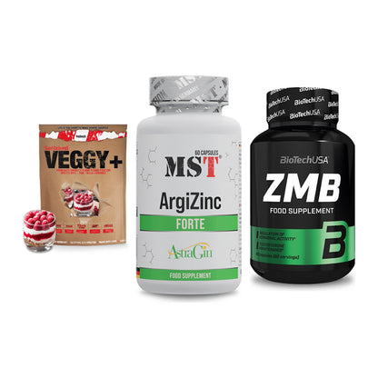 Pflanzliches Set: Sinob VEGGY + MST ArgiZinc + BioTech ZMB – alle enthaltenen Artikel