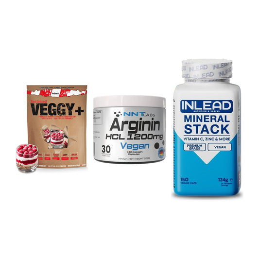Pflanzliches Set: Sinob VEGGY + NNT Arginin HCL + INLEAD Mineral – alle enthaltenen Artikel