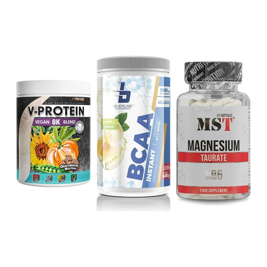 Pflanzliches Set: ProFuel V-Prote + Blackline + MST Magnesium – alle enthaltenen Artikel