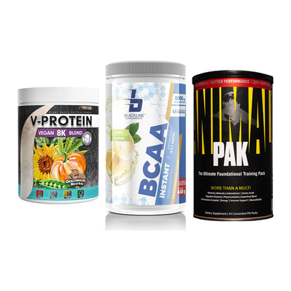 Pflanzliches Set: ProFuel V-Prote + Blackline + Universal – alle enthaltenen Artikel