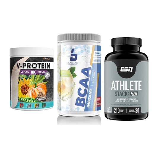 Pflanzliches Set: ProFuel V-Prote + Blackline + ESN Athlete – alle enthaltenen Artikel