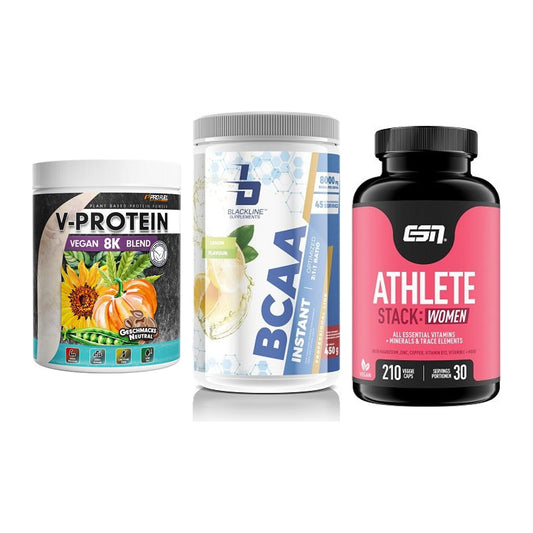 Pflanzliches Set: ProFuel V-Prote + Blackline + ESN Athlete – alle enthaltenen Artikel