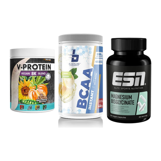Pflanzliches Set: ProFuel V-Prote + Blackline + ESN Magnesium – alle enthaltenen Artikel
