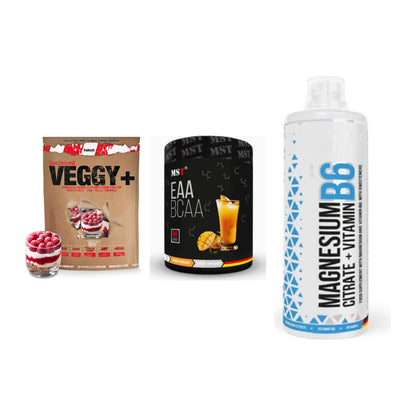 Pflanzliches Set: Sinob VEGGY + MST EAA & BCAA + MST Magnesium – alle enthaltenen Artikel