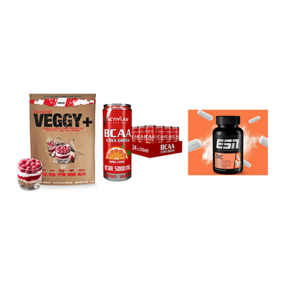 Pflanzliches Set: Sinob VEGGY + Activlab BCAA + ESN Zinc – alle enthaltenen Artikel