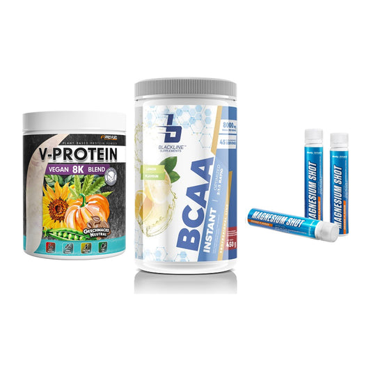 Pflanzliches Set: ProFuel V-Prote + Blackline + Body Attack – alle enthaltenen Artikel