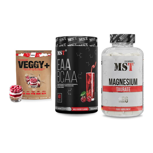 Pflanzliches Set: Sinob VEGGY + MST EAA & BCAA + MST Magnesium – alle enthaltenen Artikel