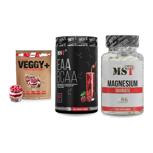 Pflanzliches Set: Sinob VEGGY + MST EAA & BCAA + MST Magnesium – alle enthaltenen Artikel