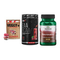 Pflanzliches Set: Sinob VEGGY + MST EAA & BCAA + Swanson Resvera – alle enthaltenen Artikel
