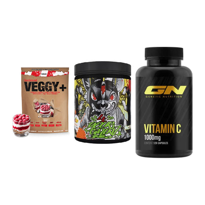 Pflanzliches Set: Sinob VEGGY + BPS-Pharma + GN Vitamin C – alle enthaltenen Artikel
