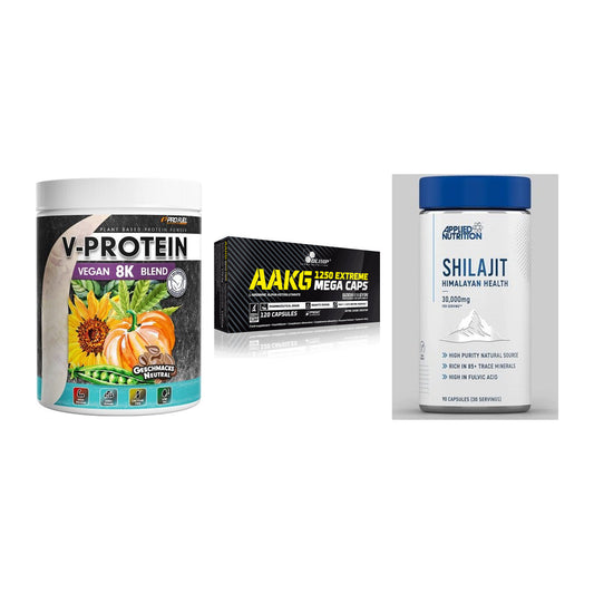 Pflanzliches Set: ProFuel V-Prote + Olimp AAKG + Applied Nutriti – alle enthaltenen Artikel