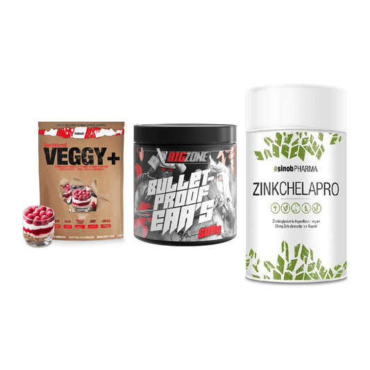 Pflanzliches Set: Sinob VEGGY + Big Zone + Sinob Zink – alle enthaltenen Artikel
