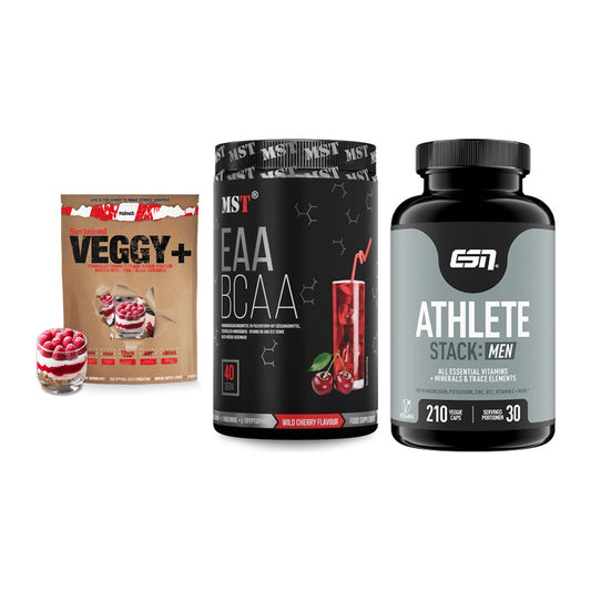 Pflanzliches Set: Sinob VEGGY + MST EAA & BCAA + ESN Athlete – alle enthaltenen Artikel