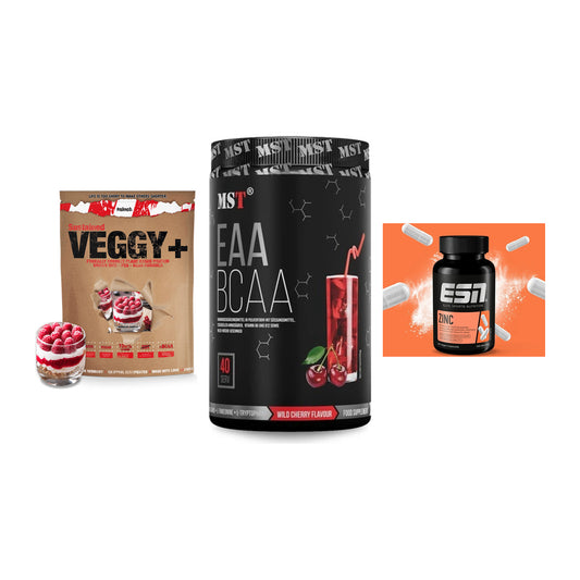 Pflanzliches Set: Sinob VEGGY + MST EAA & BCAA + ESN Zinc – alle enthaltenen Artikel