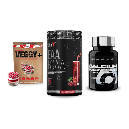 Pflanzliches Set: Sinob VEGGY + MST EAA & BCAA + Scitec Calcium – alle enthaltenen Artikel