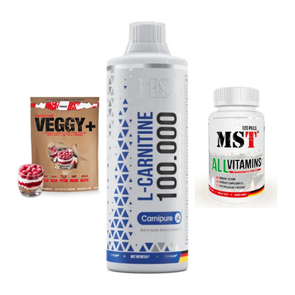Pflanzliches Set: Sinob VEGGY + MST L-Carnitine + MST All Vitamin – alle enthaltenen Artikel