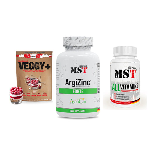 Pflanzliches Set: Sinob VEGGY + MST ArgiZinc + MST All Vitamin – alle enthaltenen Artikel