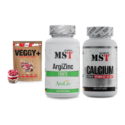 Pflanzliches Set: Sinob VEGGY + MST ArgiZinc + MST Calcium – alle enthaltenen Artikel