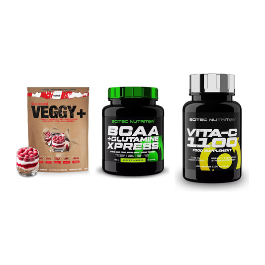 Pflanzliches Set: Sinob VEGGY + Scitec BCAA + Scitec Vitamin – alle enthaltenen Artikel
