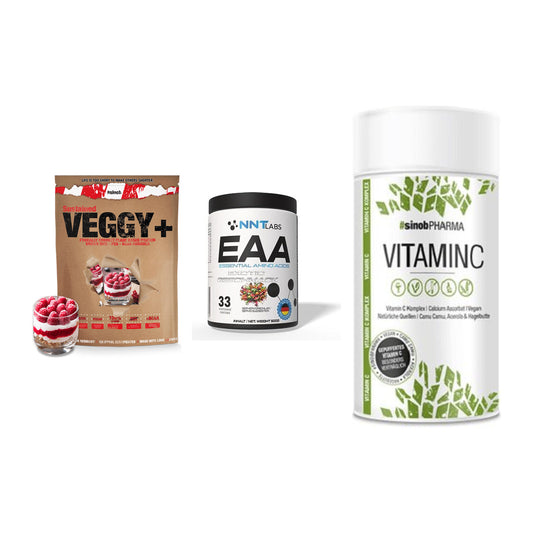 Pflanzliches Set: Sinob VEGGY + NNT EAA + Sinob Vitamin C – alle enthaltenen Artikel
