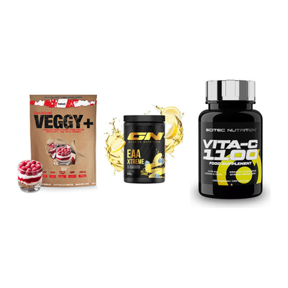 Pflanzliches Set: Sinob VEGGY + GN EAA Xtreme + Scitec Vitamin – alle enthaltenen Artikel
