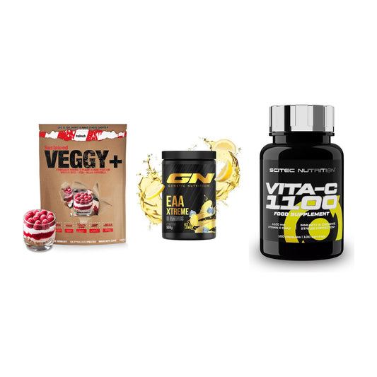 Pflanzliches Set: Sinob VEGGY + GN EAA Xtreme + Scitec Vitamin – alle enthaltenen Artikel