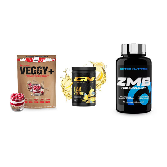 Pflanzliches Set: Sinob VEGGY + GN EAA Xtreme + Scitec ZMB – alle enthaltenen Artikel