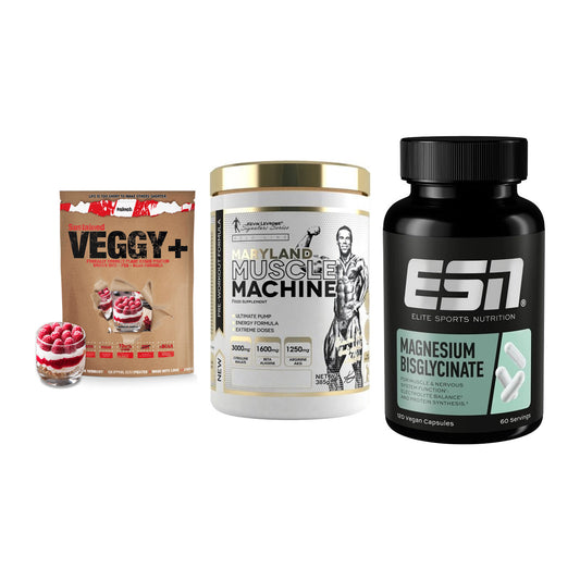 Pflanzliches Set: Sinob VEGGY + Kevin Levrone + ESN Magnesium – alle enthaltenen Artikel