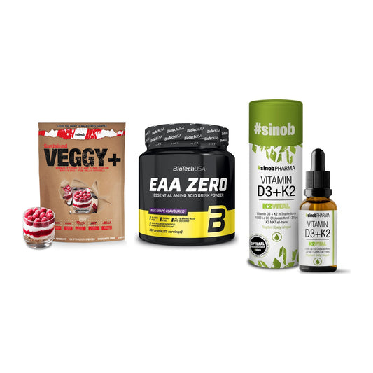 Pflanzliches Set: Sinob VEGGY + BioTech EAA + Sinob Vitamin – alle enthaltenen Artikel