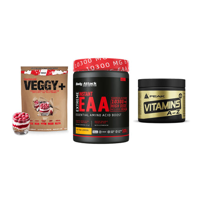 Pflanzliches Set: Sinob VEGGY + Body Attack + Peak Vitamin – alle enthaltenen Artikel