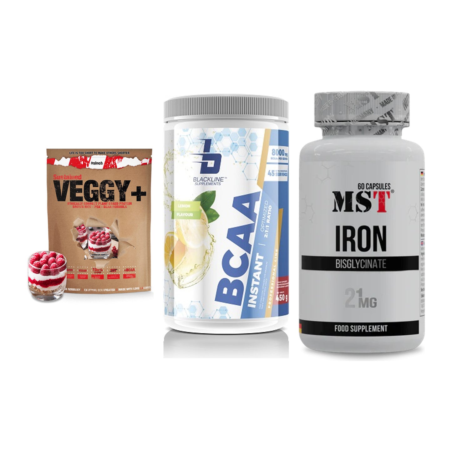 Pflanzliches Set: Sinob VEGGY + Blackline + MST Iron – alle enthaltenen Artikel