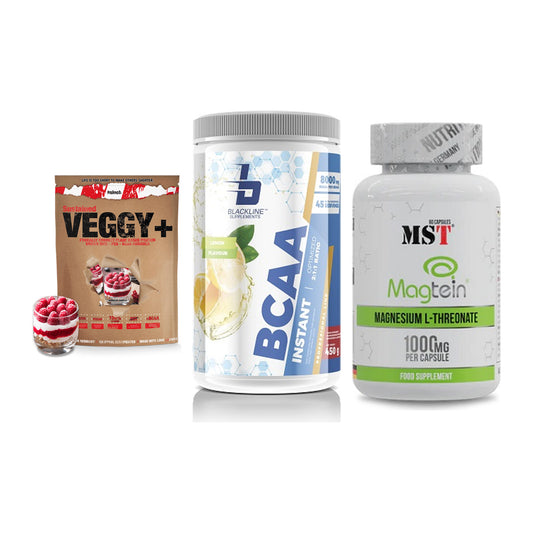 Pflanzliches Set: Sinob VEGGY + Blackline + MST Magnesium – alle enthaltenen Artikel