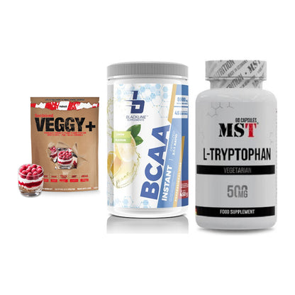 Pflanzliches Set: Sinob VEGGY + Blackline + MST Tryptophan – alle enthaltenen Artikel